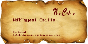 Négyesi Csilla névjegykártya